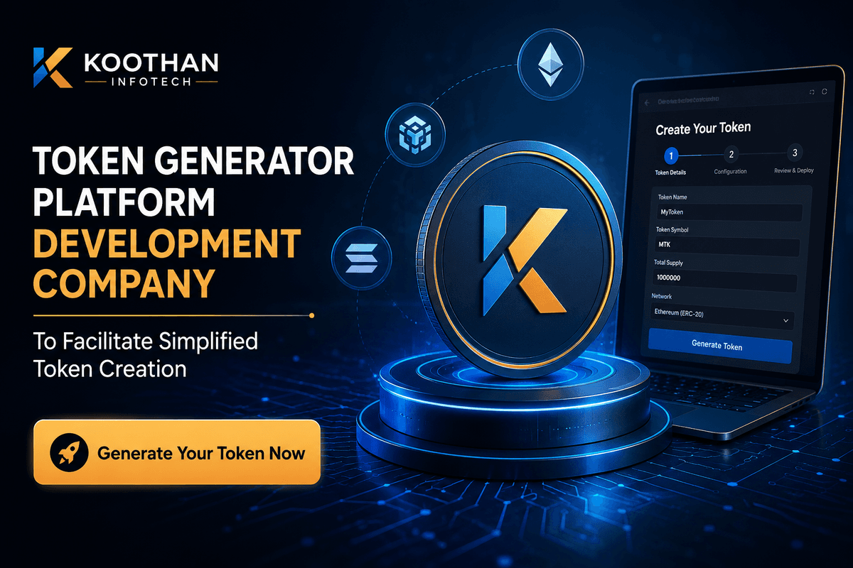 Token Generator Platform Development Company to Facilitate Simplified Token Creation
